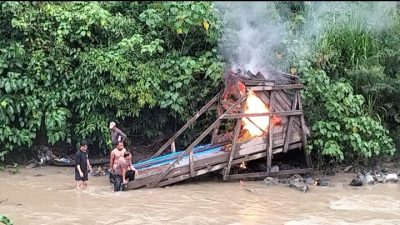 Satreskrim Polres Pasaman Beserta Polsek Rao Gelar Razia Ilegal Mining Penambang Tanpa Izin (PETI)