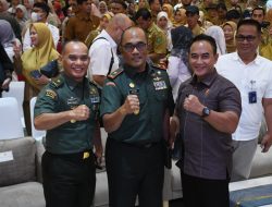 Bersama Forkopimda Sumsel, Danrem 044/Gapo Ikuti Rangkaian Kunker Menteri Pertanian RI