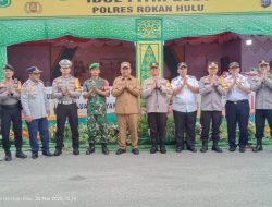 Bupati Anton ST MM. Didampingi Kapolres Rohul, Pantau Kesiapan Pos Pengamanan Lebaran, 