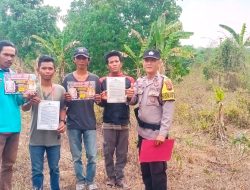 Bhabinkamtibmas Polsek Rambutan Proaktif Cegah Karhutla di Musim Kemarau