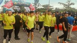 Polsek Talang Kelapa Lakukan Pengamanan Lari Maraton Fun Run Musi Runner Polda Sumsel 