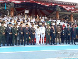 *Dandim 0601/Pandeglang Bacakan Pembukaan UUD 1945 pada Upacara Peringatan HUT ke-80 RI di Alun-Alun Pandeglang*