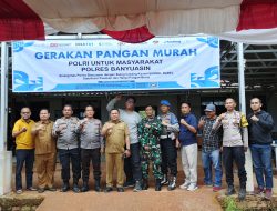 Polres Banyuasin Sukses Gelar Gerakan Pangan Murah, 6 Ton Beras Terjual Habis dalam Waktu Singkat   