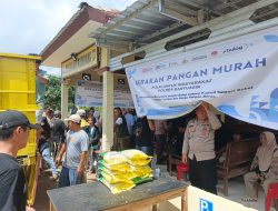 Polsek Air Kumbang sukses melaksanakan Gerakan pangan murah sebanyak 10 ton terjual 