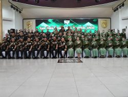 Danrem 044/Gapo Hadiri Acara Serah Terima Jabatan Kasdam II/Swj dan Pejabat Jajaran Kodam II/Swj